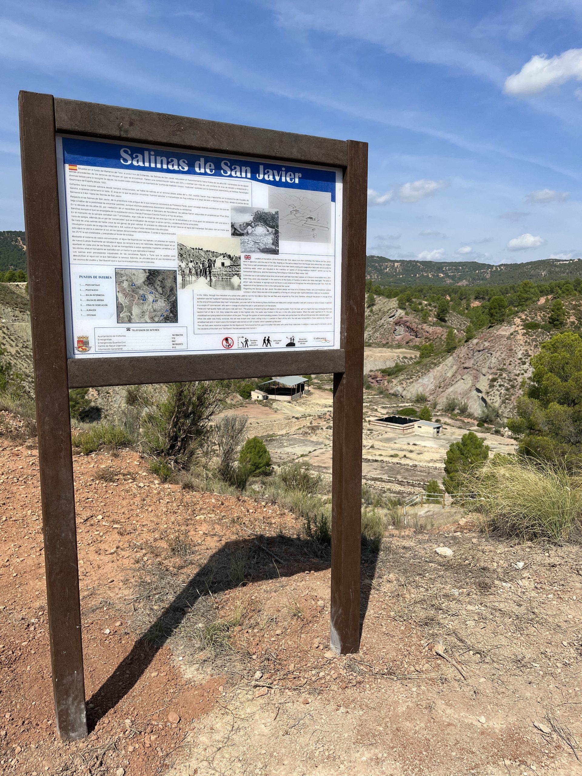 ADECUACIÓN ACCESO A LAS SALINAS DE SAN JAVIER en COFRENTES