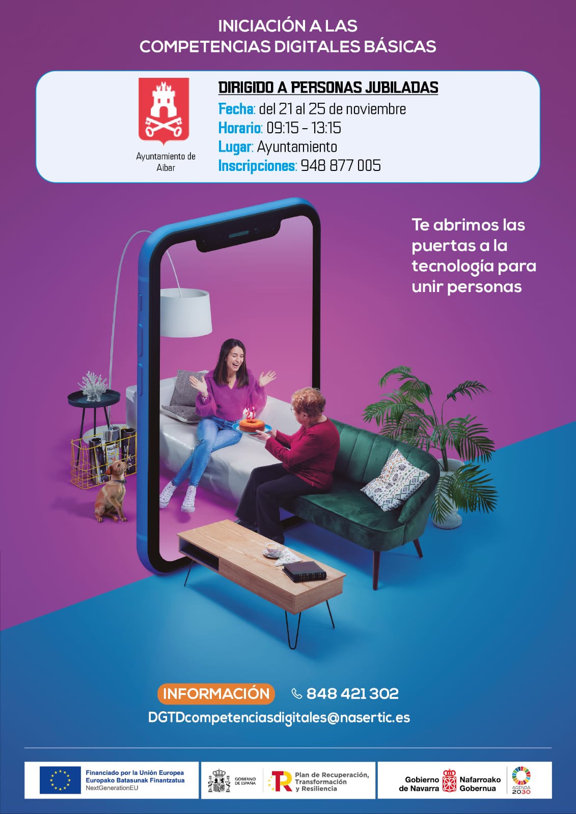 Curso de competencias digitales dirigido a personas jubiladas