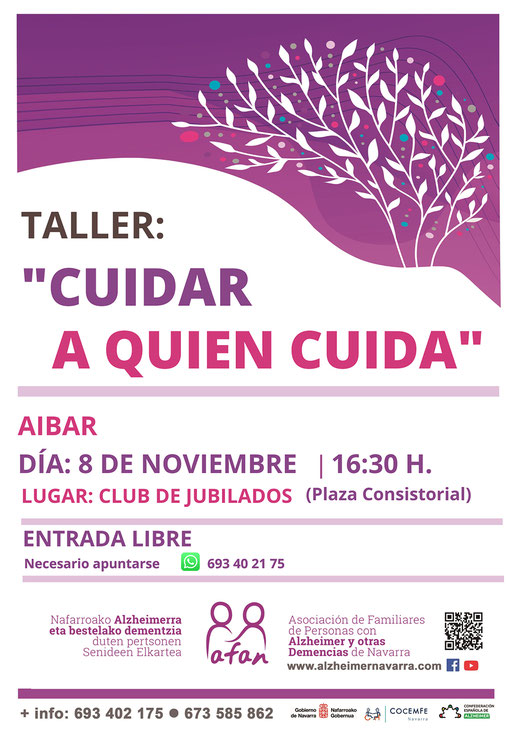 Taller "Cuidar a quien cuida" en Aibar/Oibar