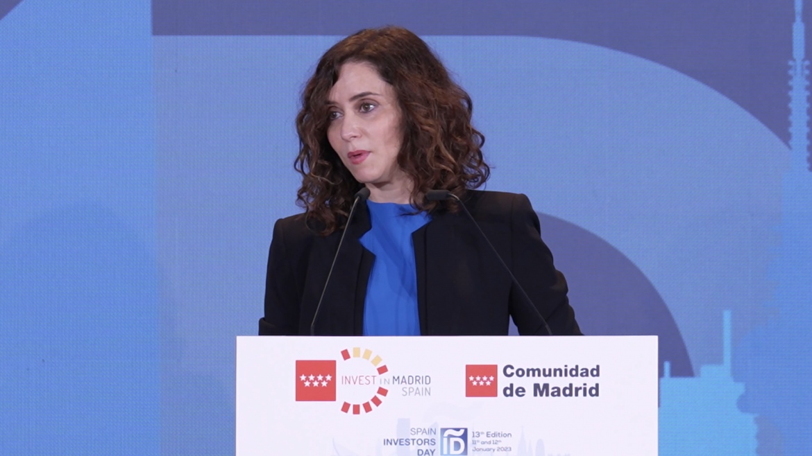 Díaz Ayuso anuncia una nueva deducción en el IRPF para inversiones que lleguen a la Comunidad de Madrid como “contrapeso al Impuesto de Patrimonio de Sánchez”