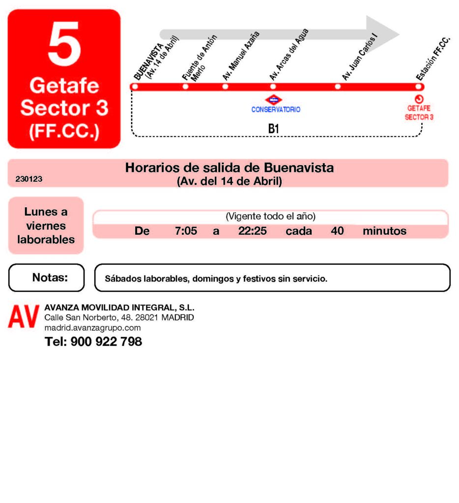 Getafe consigue la ampliación de las líneas de autobuses L5 a Buenavista y Pi2 a Los Gavilanes