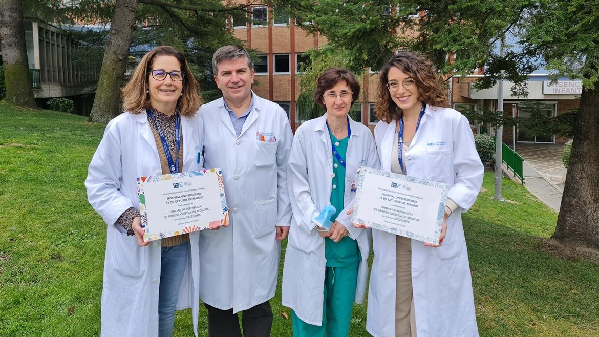 La Unidad de Fibrosis Quística del Hospital 12 de Octubre, acreditada como unidad de referencia con distinción 'Excelente'