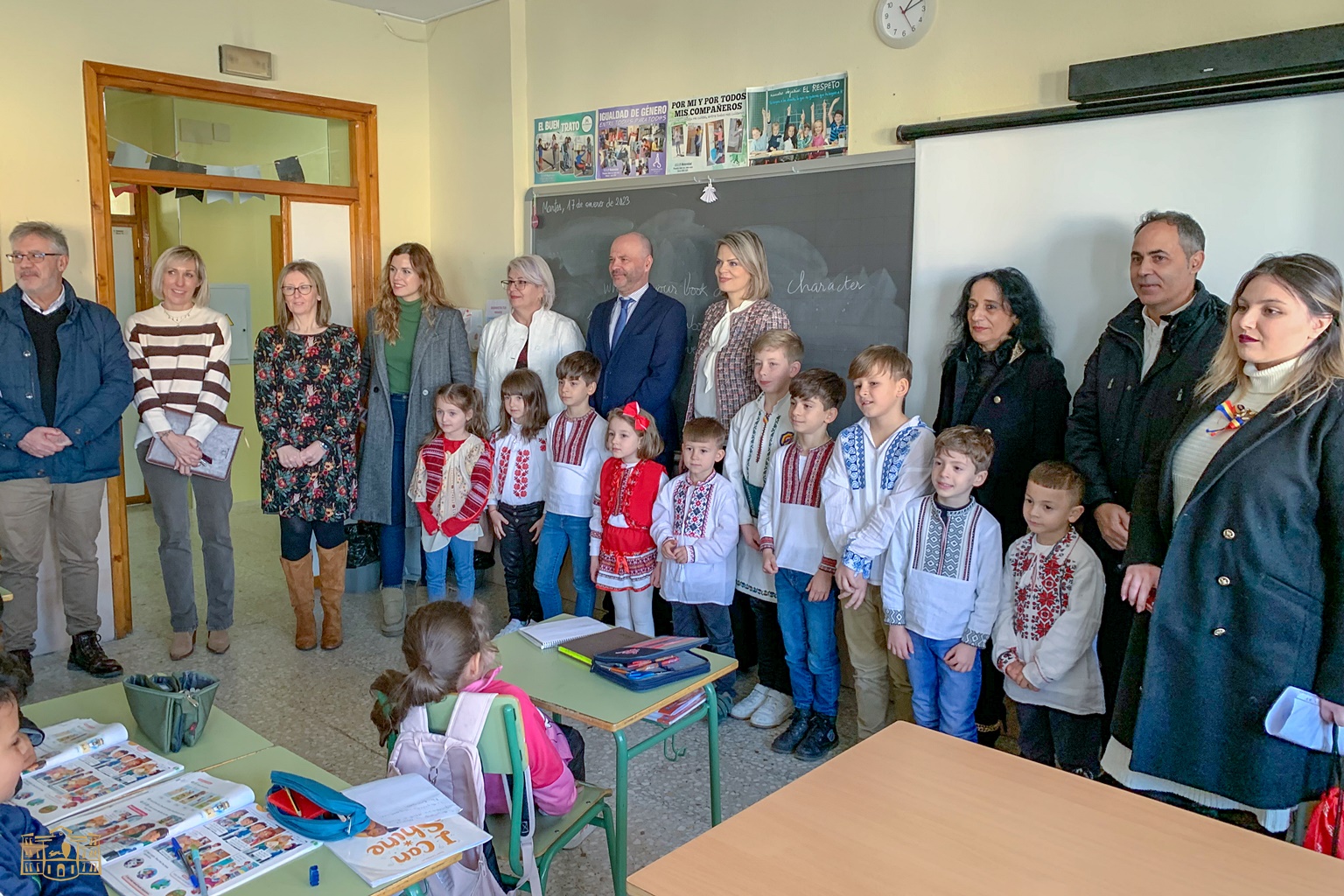 La alcaldesa  elogia los homenajes que los colegios José María del Moral y Maternidad han rendido hoy a la cultura rumana
