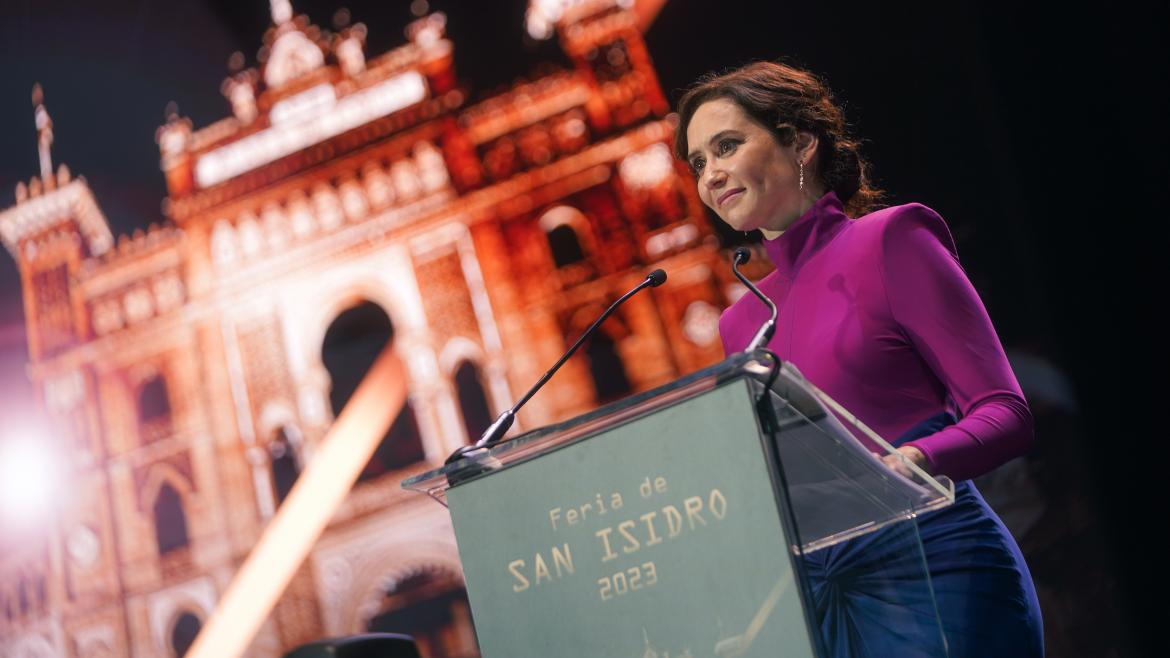 Díaz Ayuso garantiza el cuidado de la Tauromaquia: “Madrid es taurina. Porque es libre, alegre y culta y porque es España”