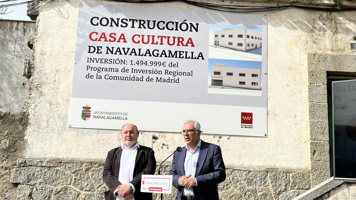 La Comunidad de Madrid construirá un nuevo centro cultural en el municipio de Navalagamella