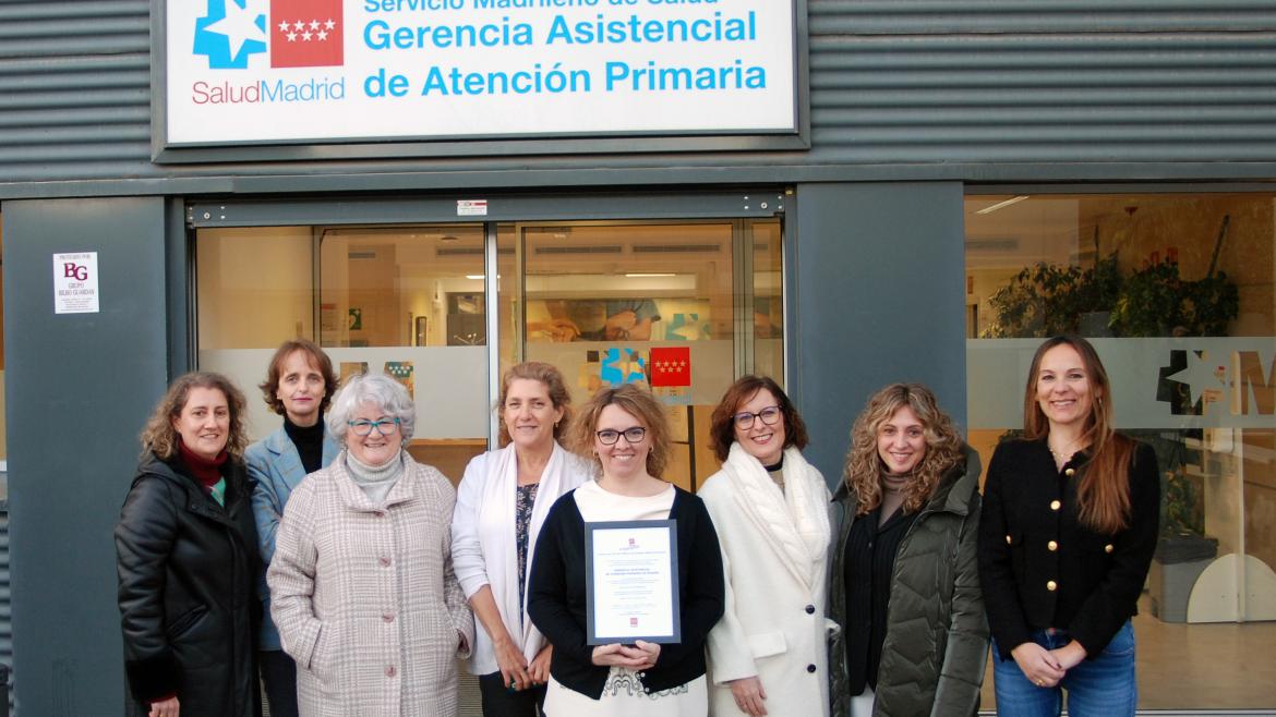 La Gerencia Asistencial de Atención Primaria renueva la obtención del sello 'Madrid Excelente'