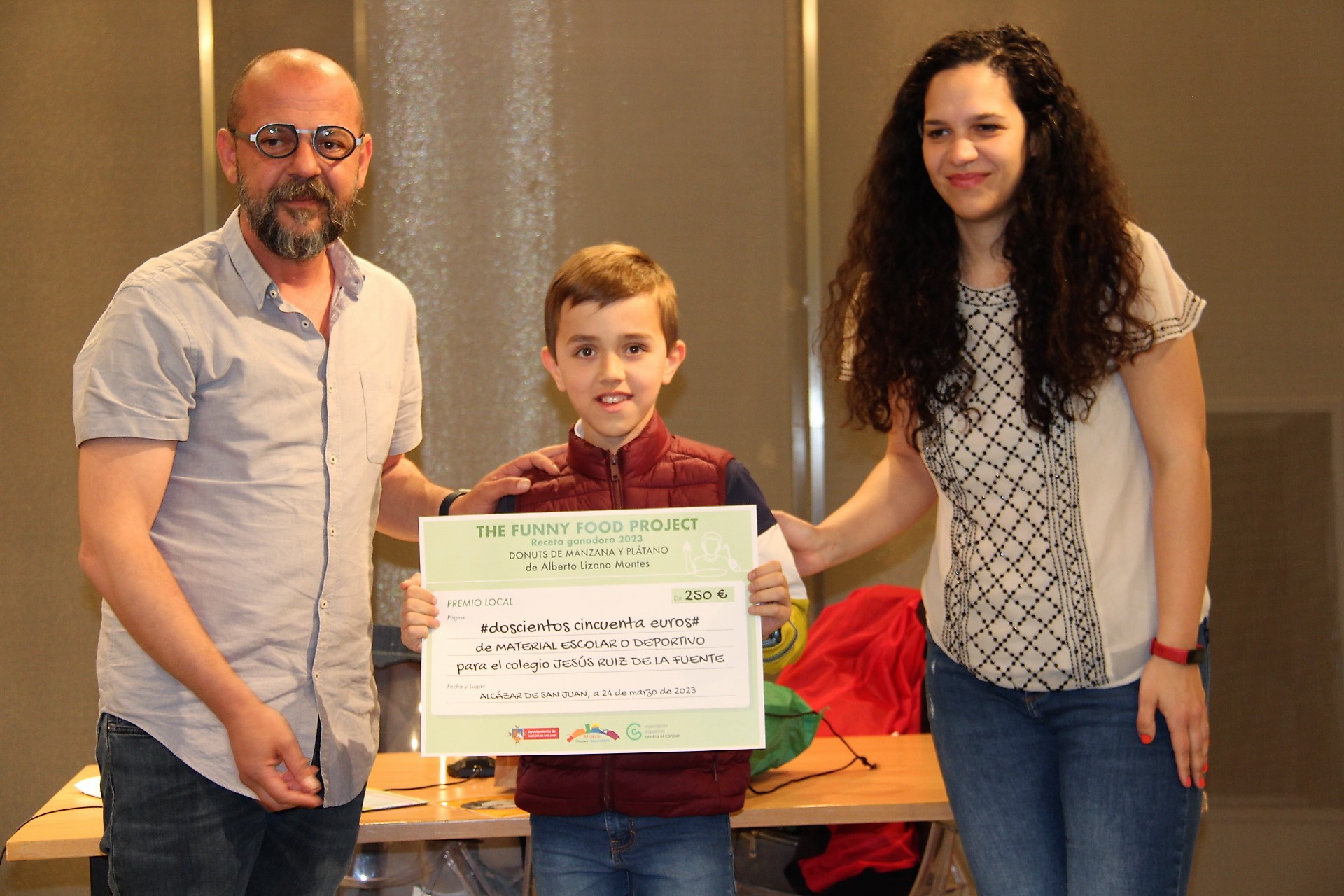 Alberto Lizano Montes, ganador del concurso “The Funny Food  Project” de la AECC en Alcázar de San Juan