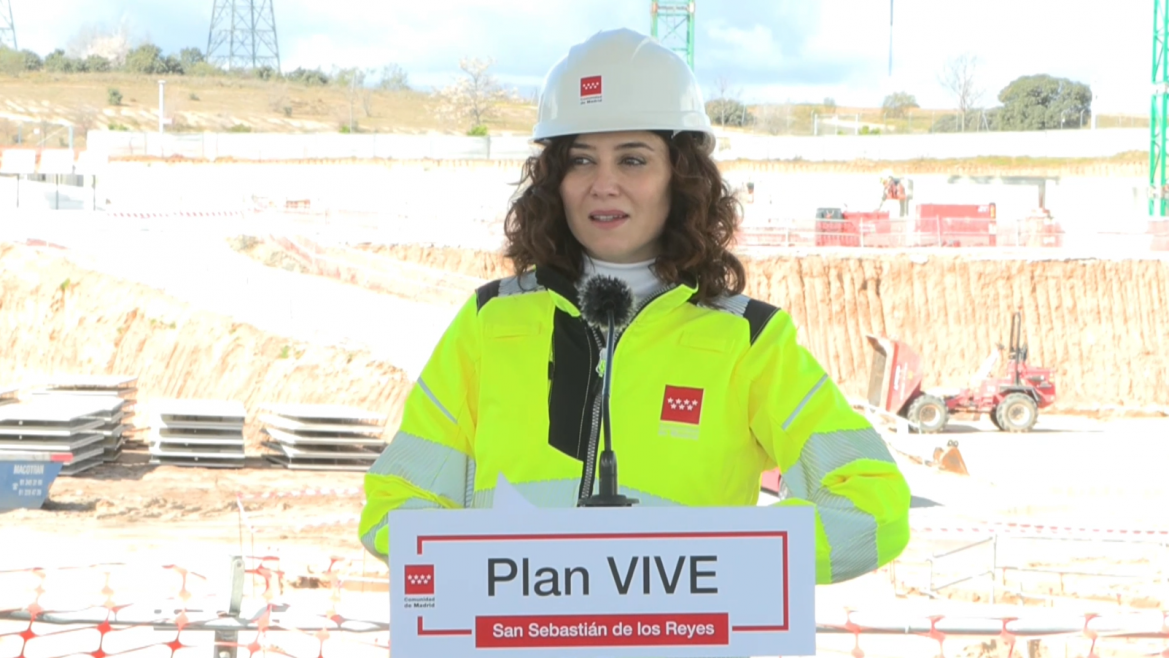 Díaz Ayuso anuncia que las 568 viviendas en alquiler más asequible del Plan VIVE en San Sebastián de los Reyes estarán listas el primer semestre de 2024