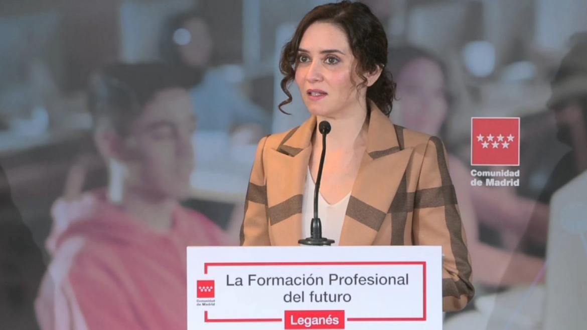Díaz Ayuso anuncia un plan de la Comunidad de Madrid para orientar a cerca de un millón de alumnos desde Primaria sobre su futuro académico y profesional
