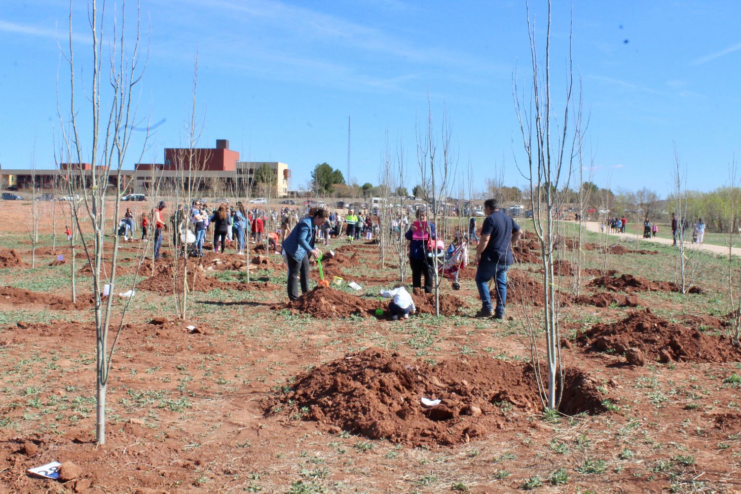 El Bosque de la Vida sigue creciendo con la plantación de 230 árboles de las familias con hijos nacidos en 2021 y 2022