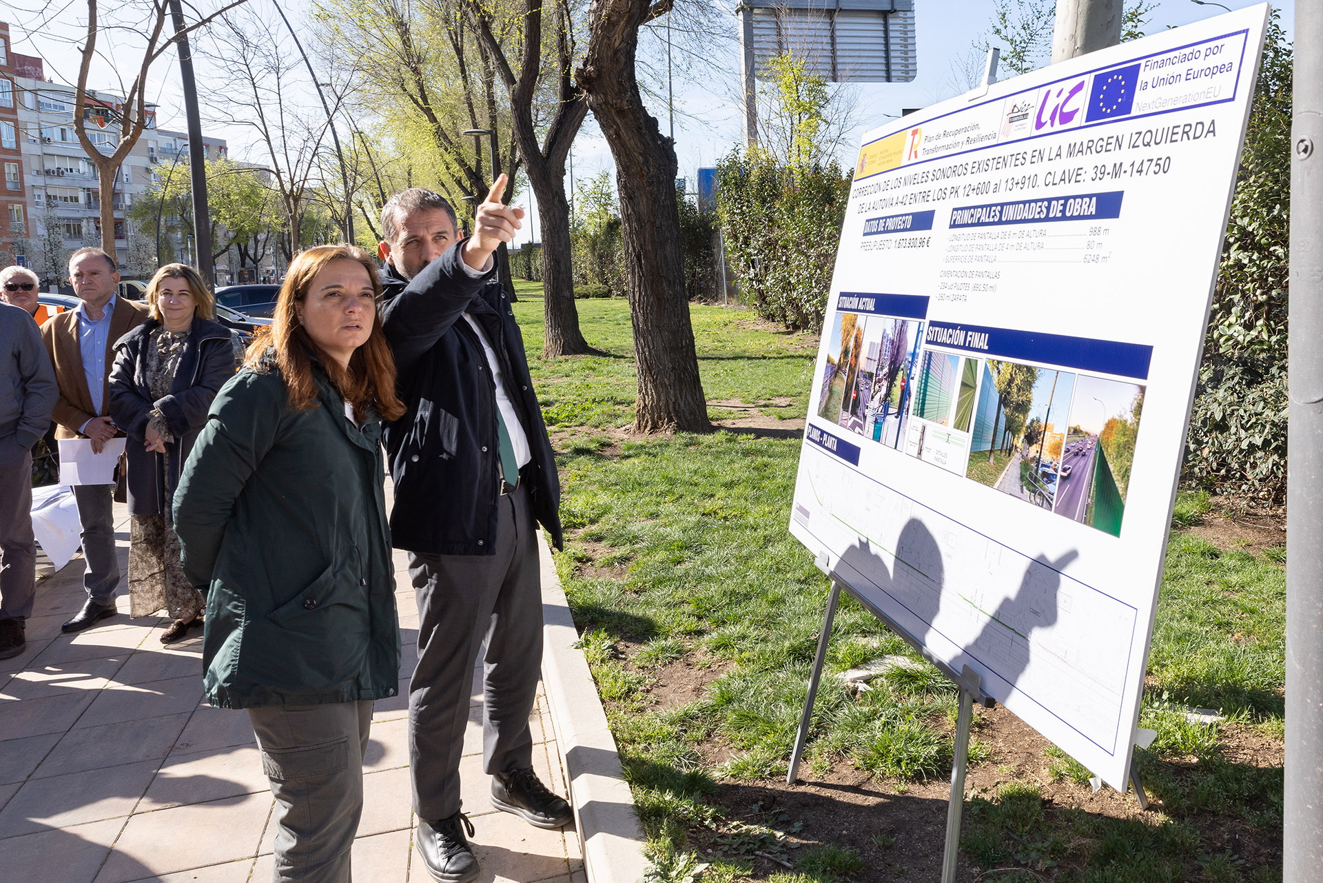 En abril comienza la instalación de la pantalla acústica de seis metros de altura en La Alhóndiga
