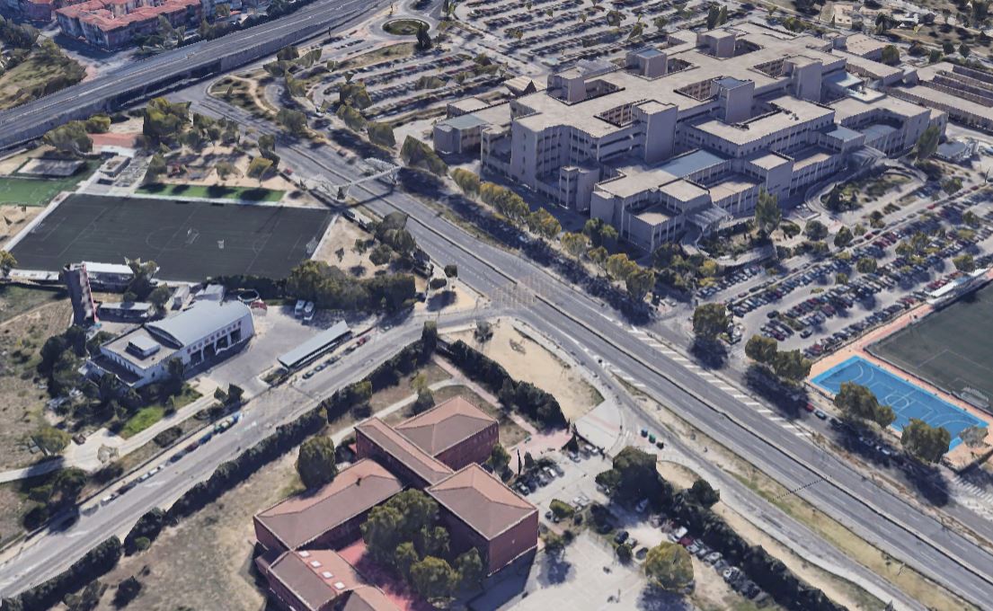 Getafe pide instalar un semáforo peatonal y un paso de peatones en la carretera M-406 entre El Bercial y el Hospital de Getafe