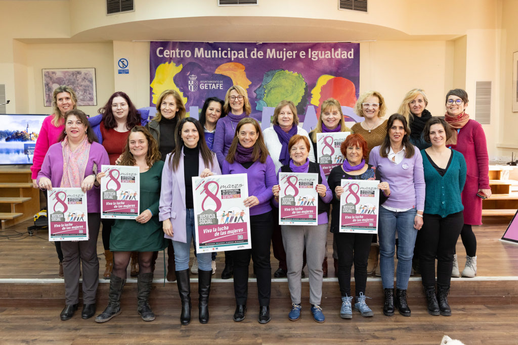 Getafe reinvindica la lucha de las mujeres por el 8 de marzo