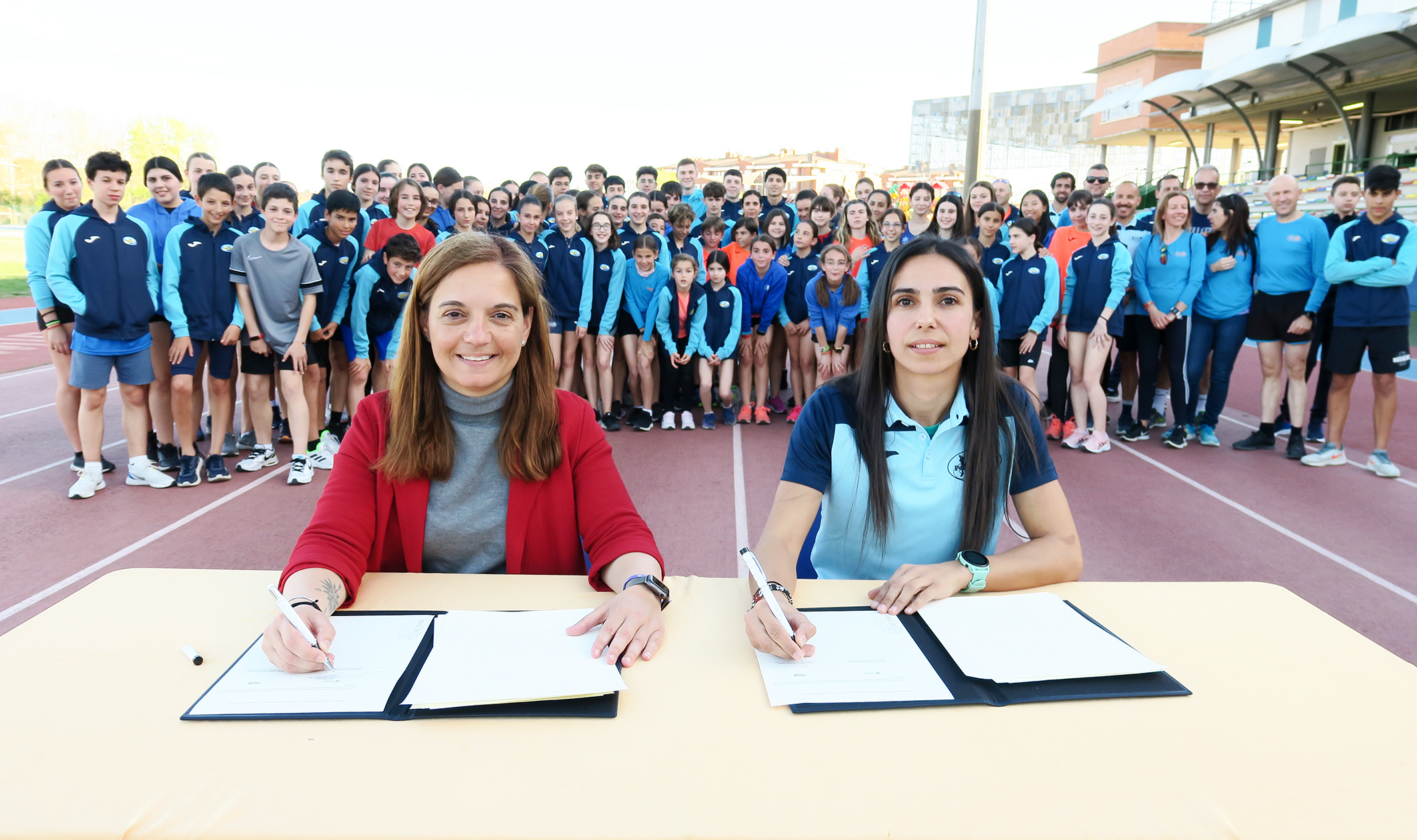 Nuevo convenio con el Club Polideportivo Getafe para renovar la pista de atletismo