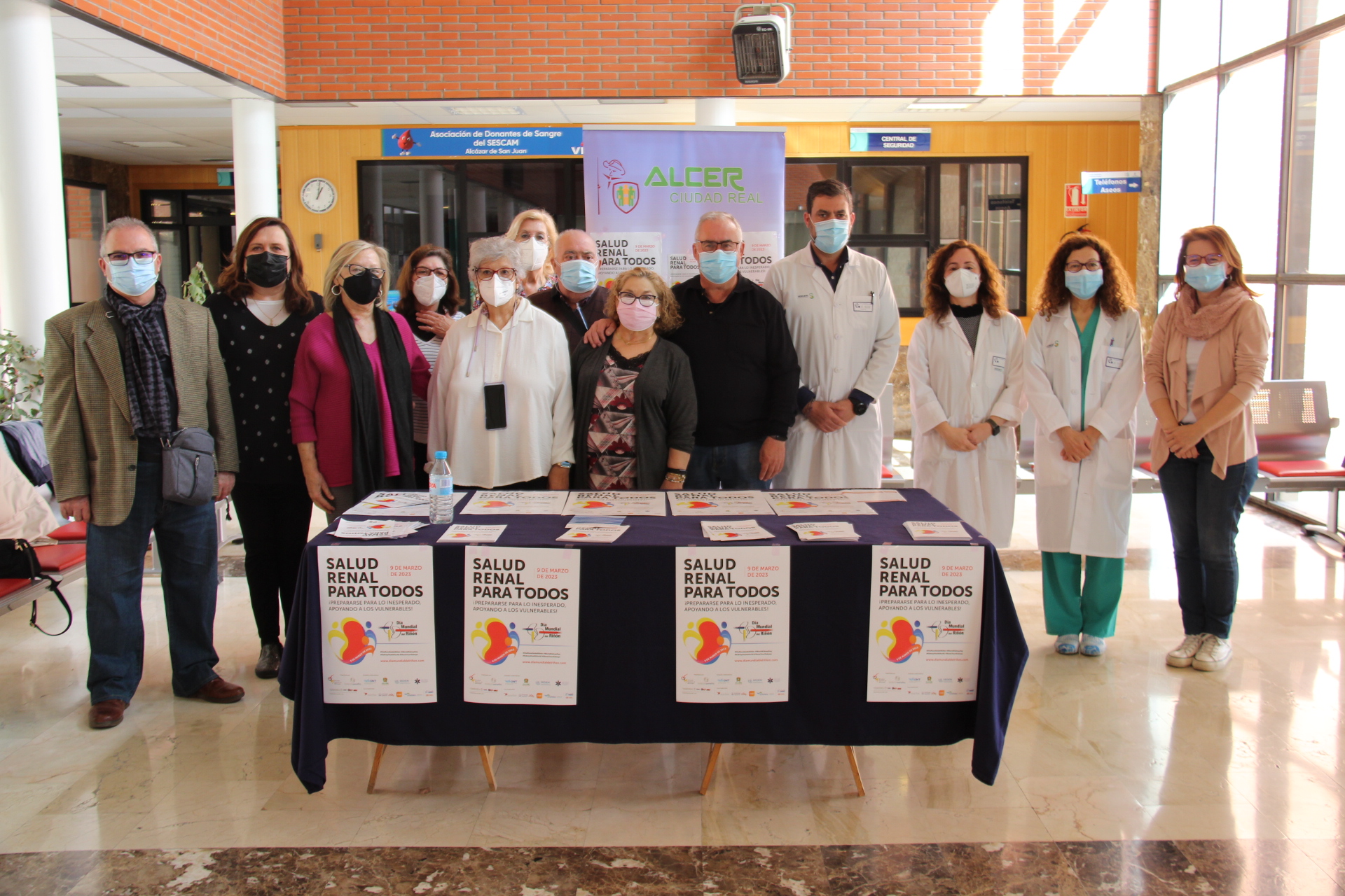 Patricia Benito se une a ALCER en el Hospital Mancha Centro para dar visibilidad a la enfermedad renal en el Día Mundial del Riñón