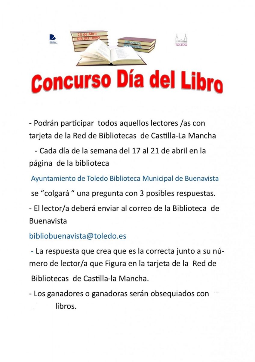 Ayuntamiento de Toledo Concurso Día del Libro