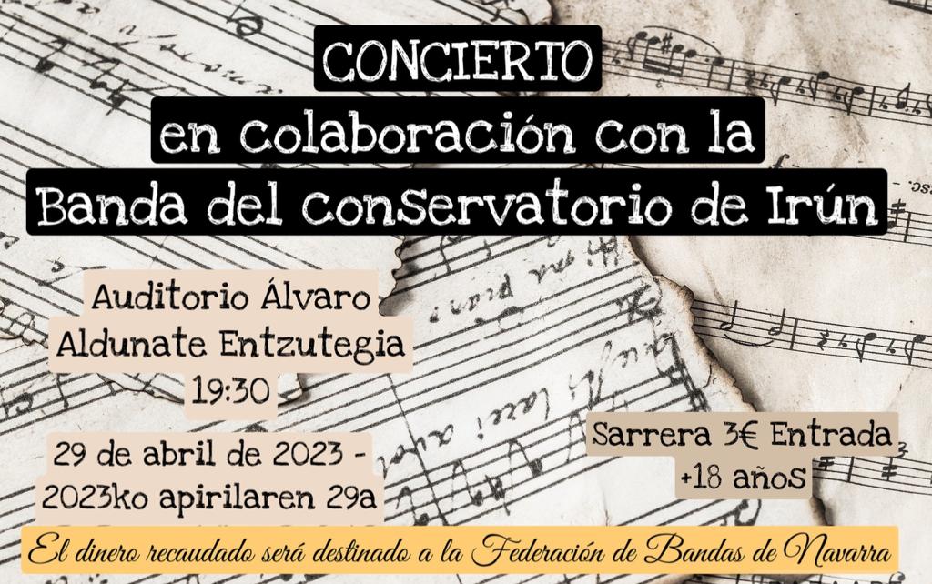 Concierto de la Banda de Aibar/Oibarko Banda y la Banda del conservatorio de Irún