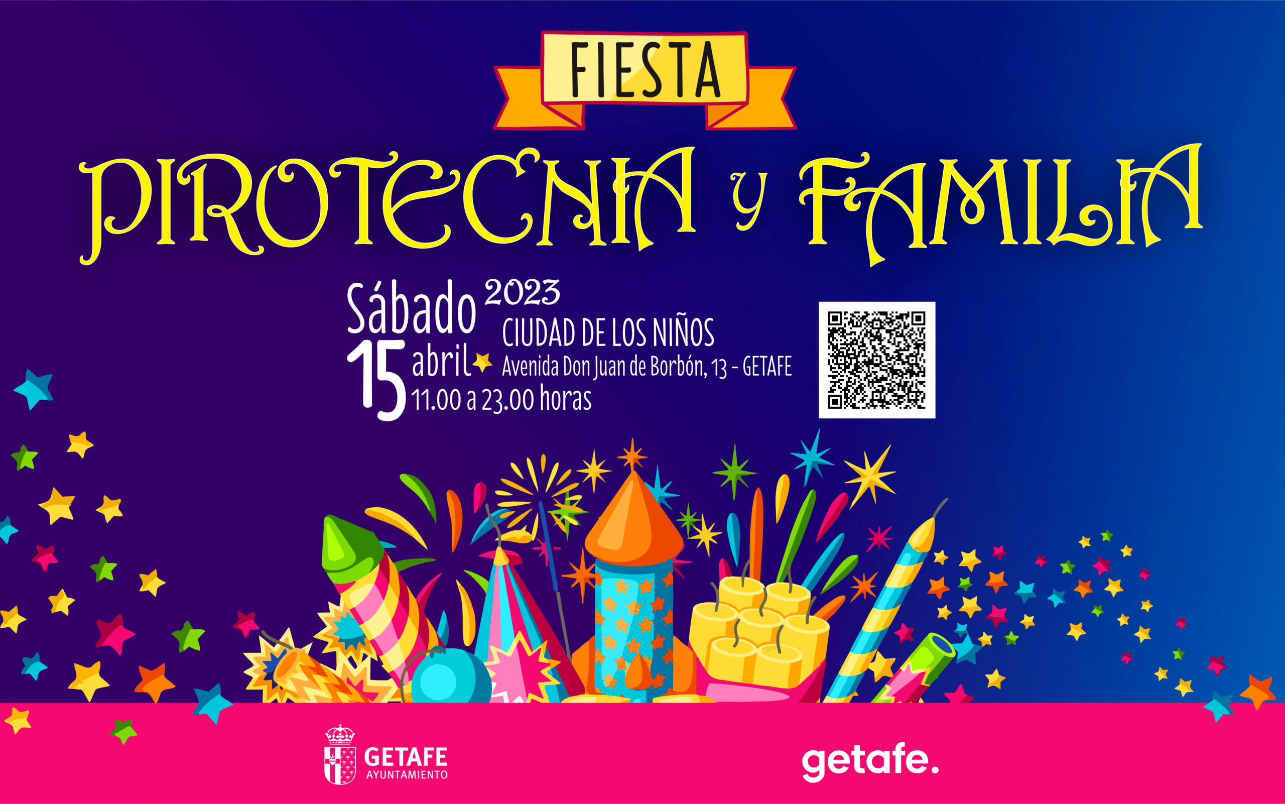 Getafe celebra una Jornada Festiva de 'Pirotecnia en Familia' el sábado 15 de abril