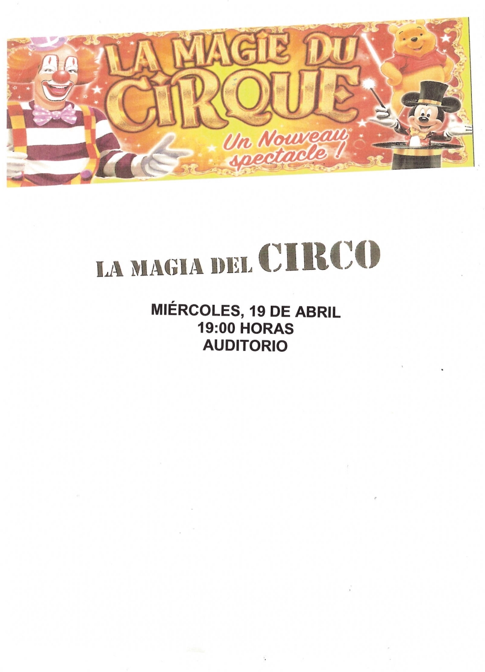 La magia del circo en Aibar/Oibar