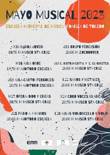 Ayuntamiento de Toledo El programa ‘Mayo Musical’ de la Escuela Municipal de Música se suma con 10 conciertos a la agenda cultural de Toledo