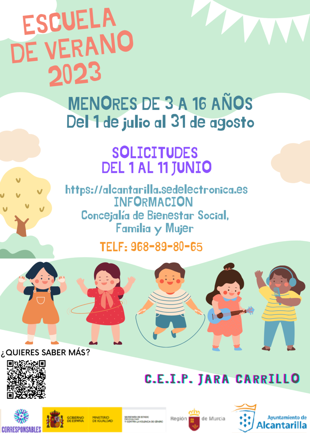 El plazo de inscripción para la Escuela de Verano abre el jueves 1 de junio