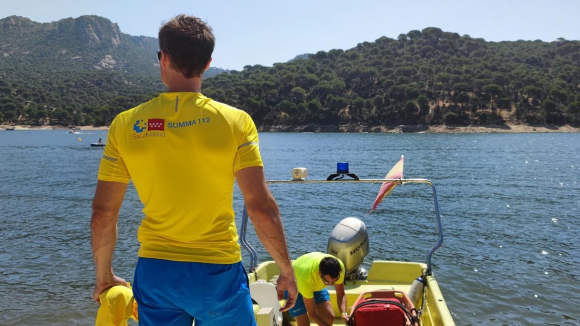 Arranca el Dispositivo de Salvamento Acuático de SUMMA 112 en el pantano de San Juan