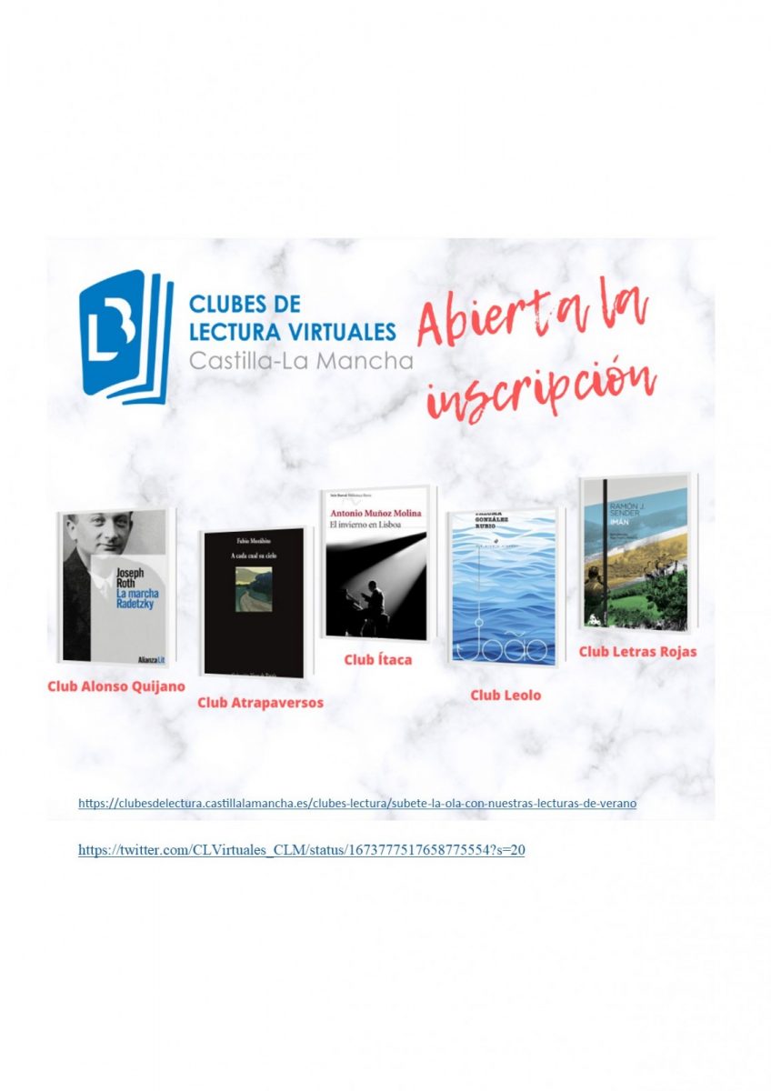 Ayuntamiento de Toledo Club de Lectura Virtuales