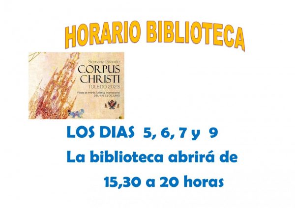 Ayuntamiento de Toledo Horario Corpus