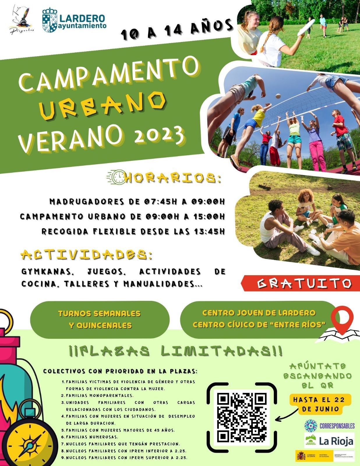 Campamento Urbano 2023 | Ayuntamiento de Lardero