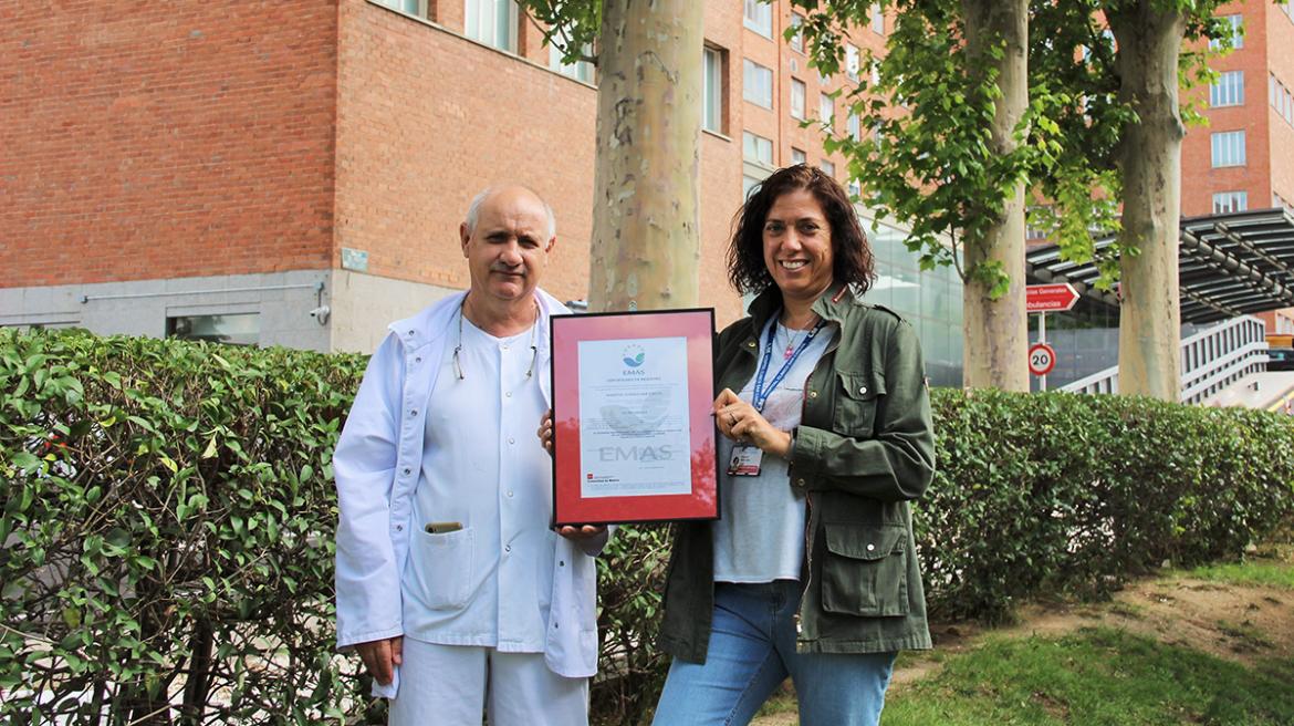 El Hospital Clínico San Carlos renueva su compromiso con el medio ambiente a través del Registro europeo EMAS