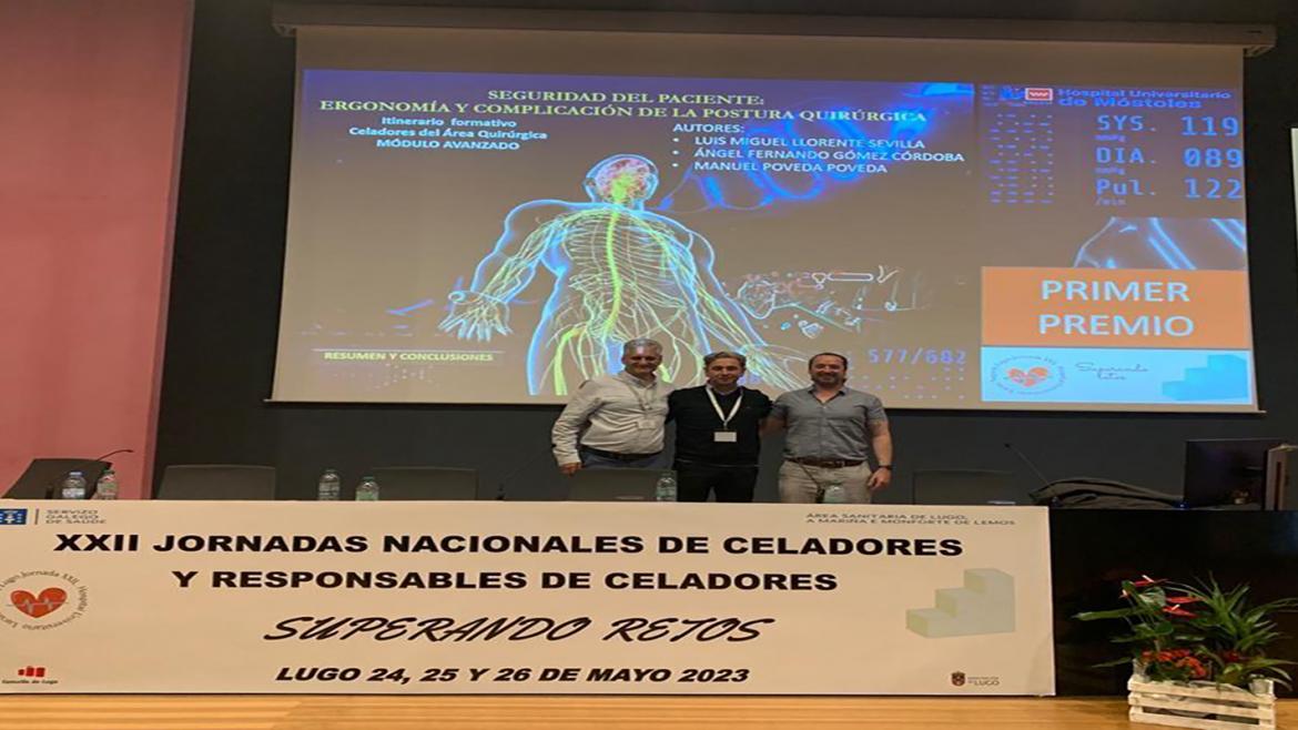 El Hospital de Móstoles recibe el primer premio en las Jornadas de Celadores por su proyecto sobre seguridad del paciente