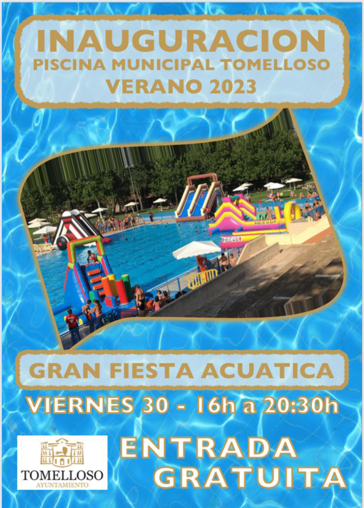 La piscina municipal abrirá sus puertas gratuitamente este viernes, 30 de junio, por la tarde, con una gran fiesta acuática deportiva