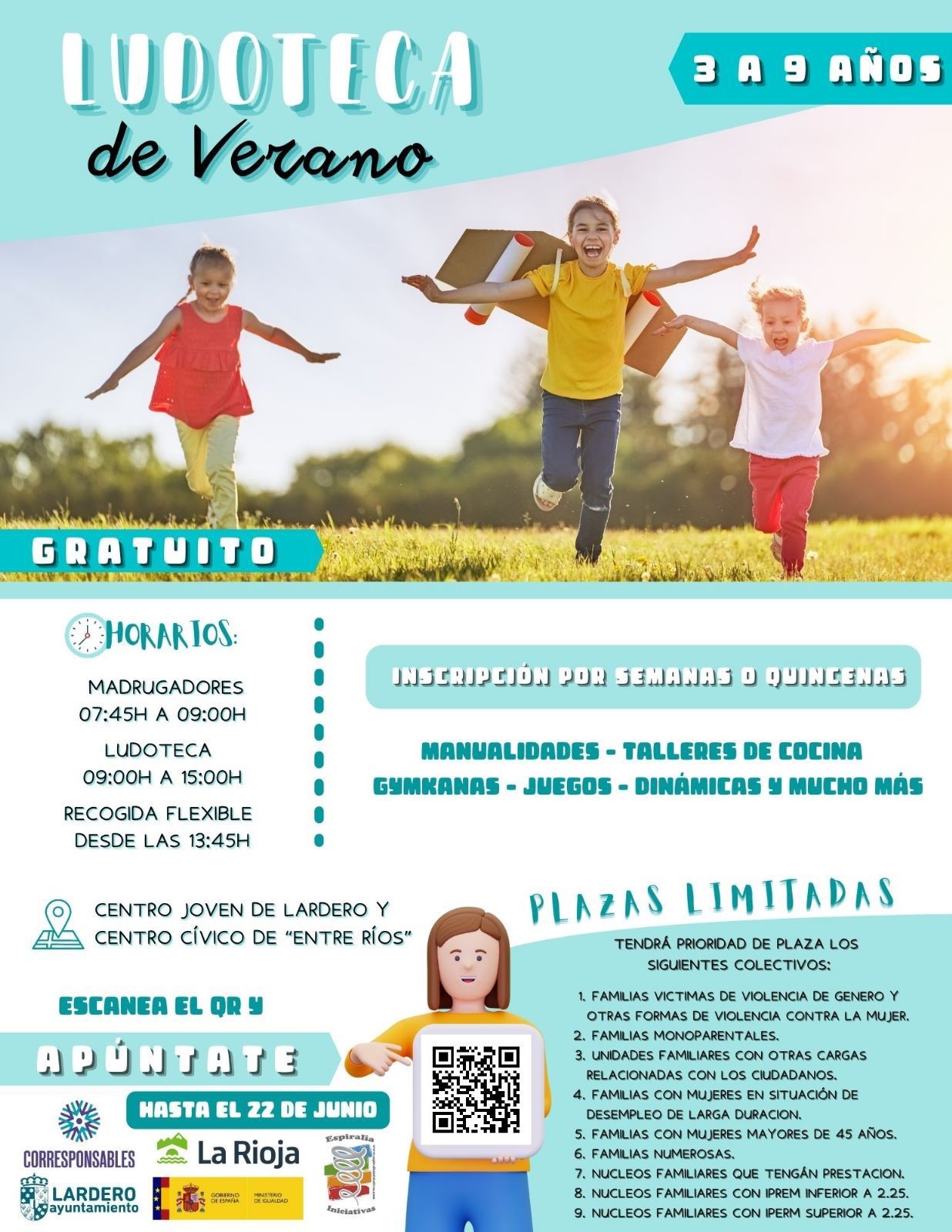 Ludoteca de verano 2023 | Ayuntamiento de Lardero