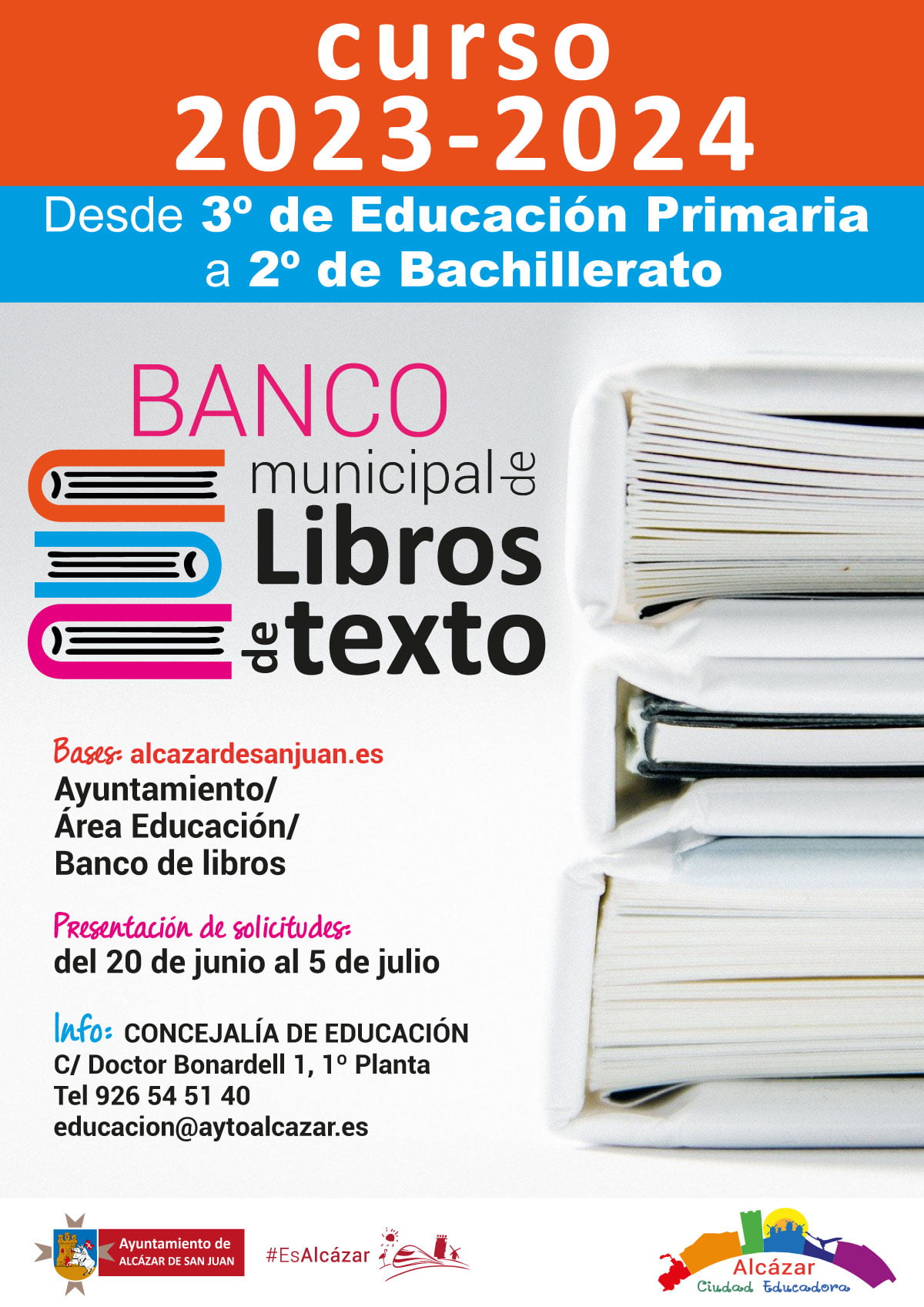 Regresa el Banco Municipal de Libros para facilitar la adquisición de libros escolares durante el curso 2023-2024