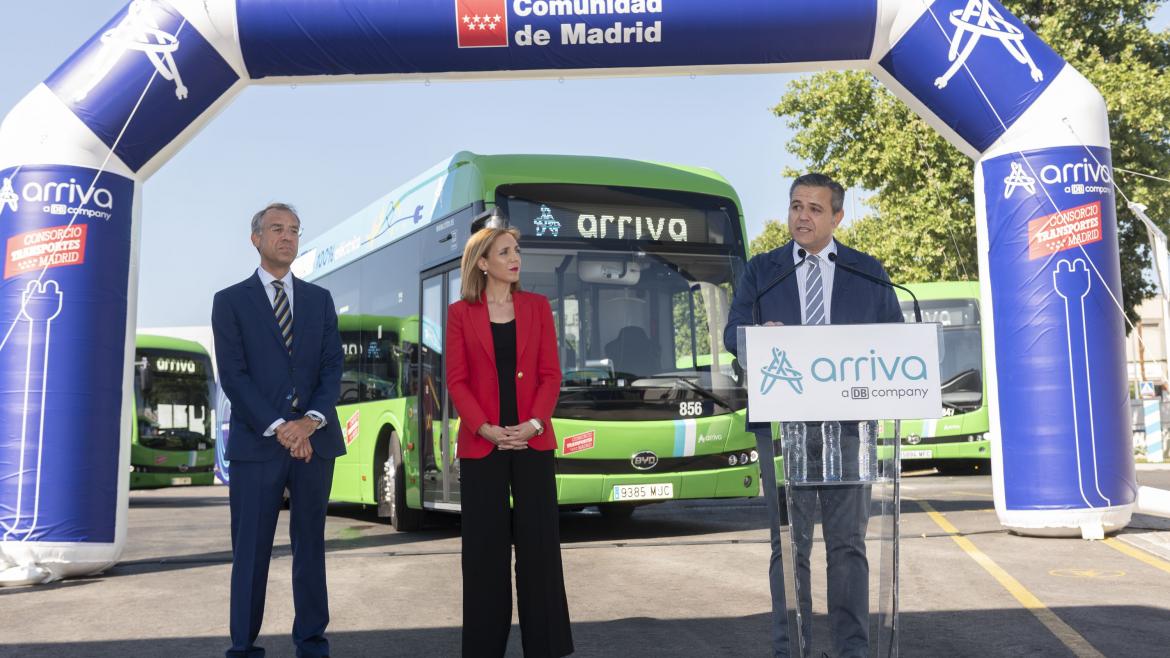 La Comunidad de Madrid contará en Alcorcón con autobuses 100% eléctricos en todas sus líneas de transporte urbano