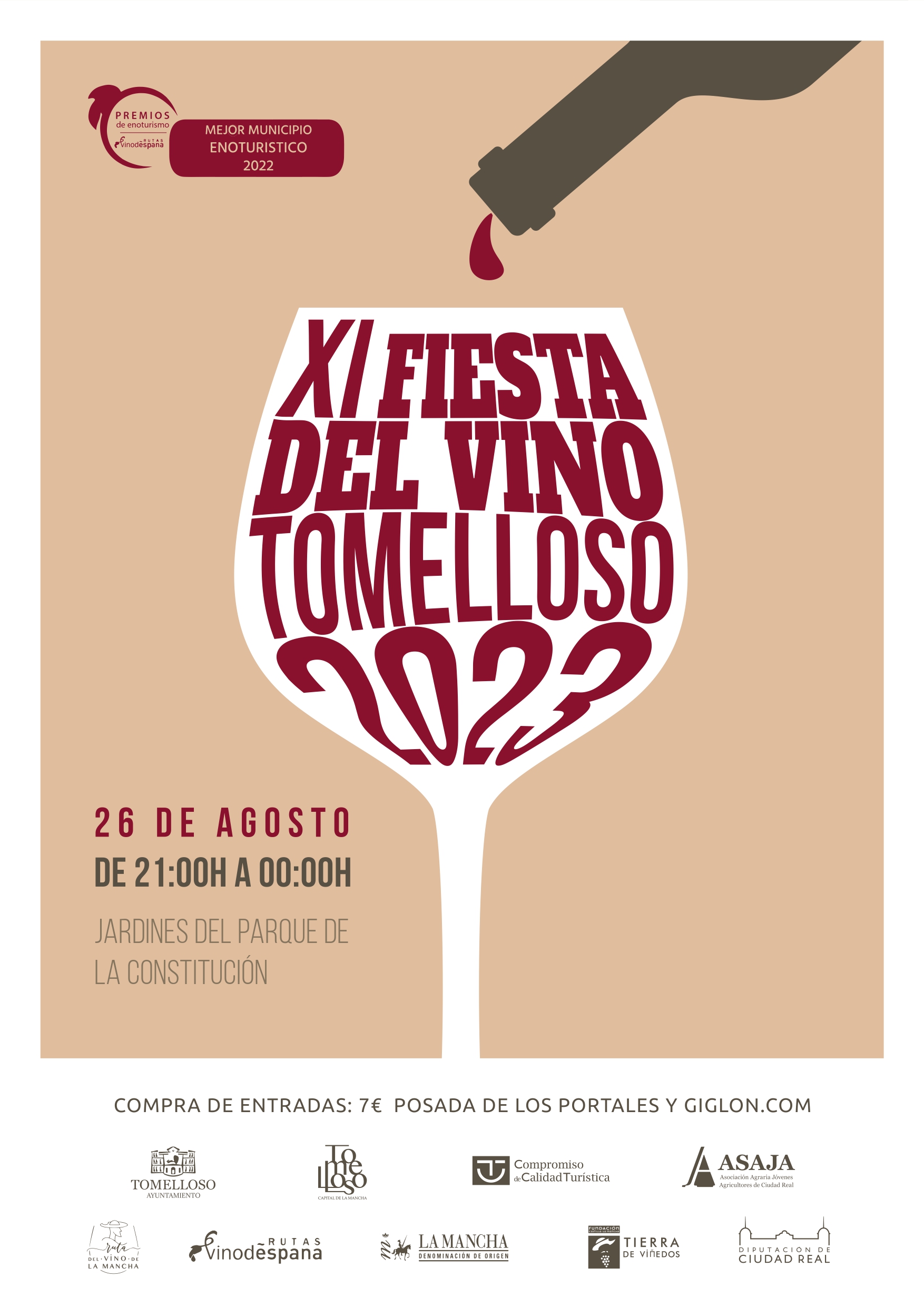 A la venta las entradas para la XI Fiesta del Vino, que tendrá lugar el 26 de agosto