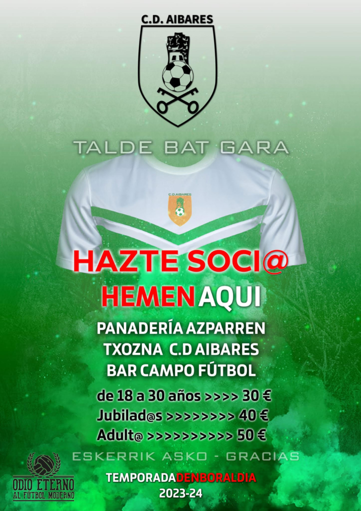 El aibarés lanza su campaña de socios/as 2023