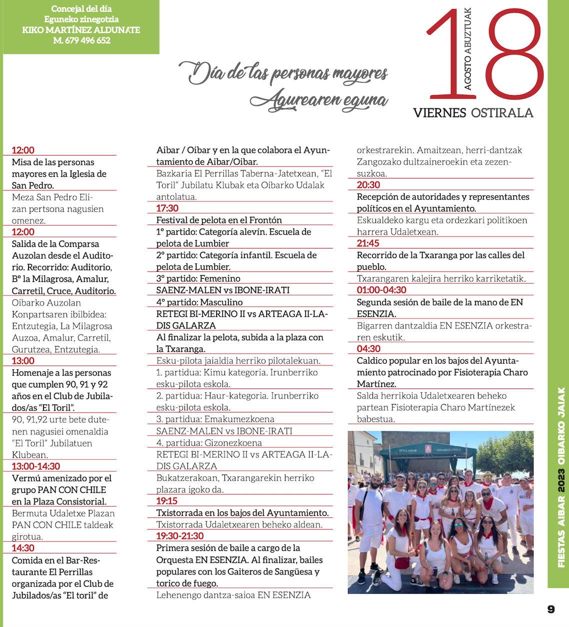 HOMENAJE DÍA DE LAS PERSONAS MAYORES 18 DE AGOSTO