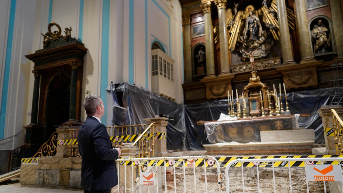 La Comunidad de Madrid avanza en la restauración de la Iglesia del Carmen y San Luis