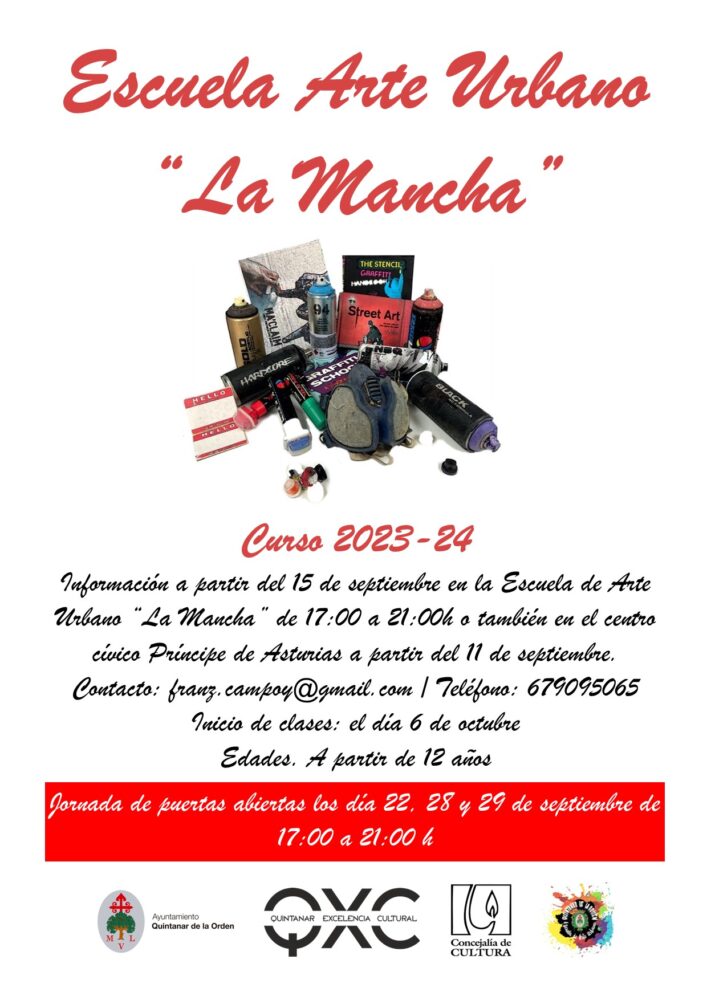 Charlas informativas y jornadas de puertas abiertas en la Escuela de Arte Urbano “La Mancha”