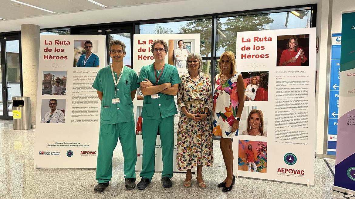 El Hospital 12 de Octubre participa en la exposición 'La ruta de los héroes' para visibilizar las valvulopatías cardiacas