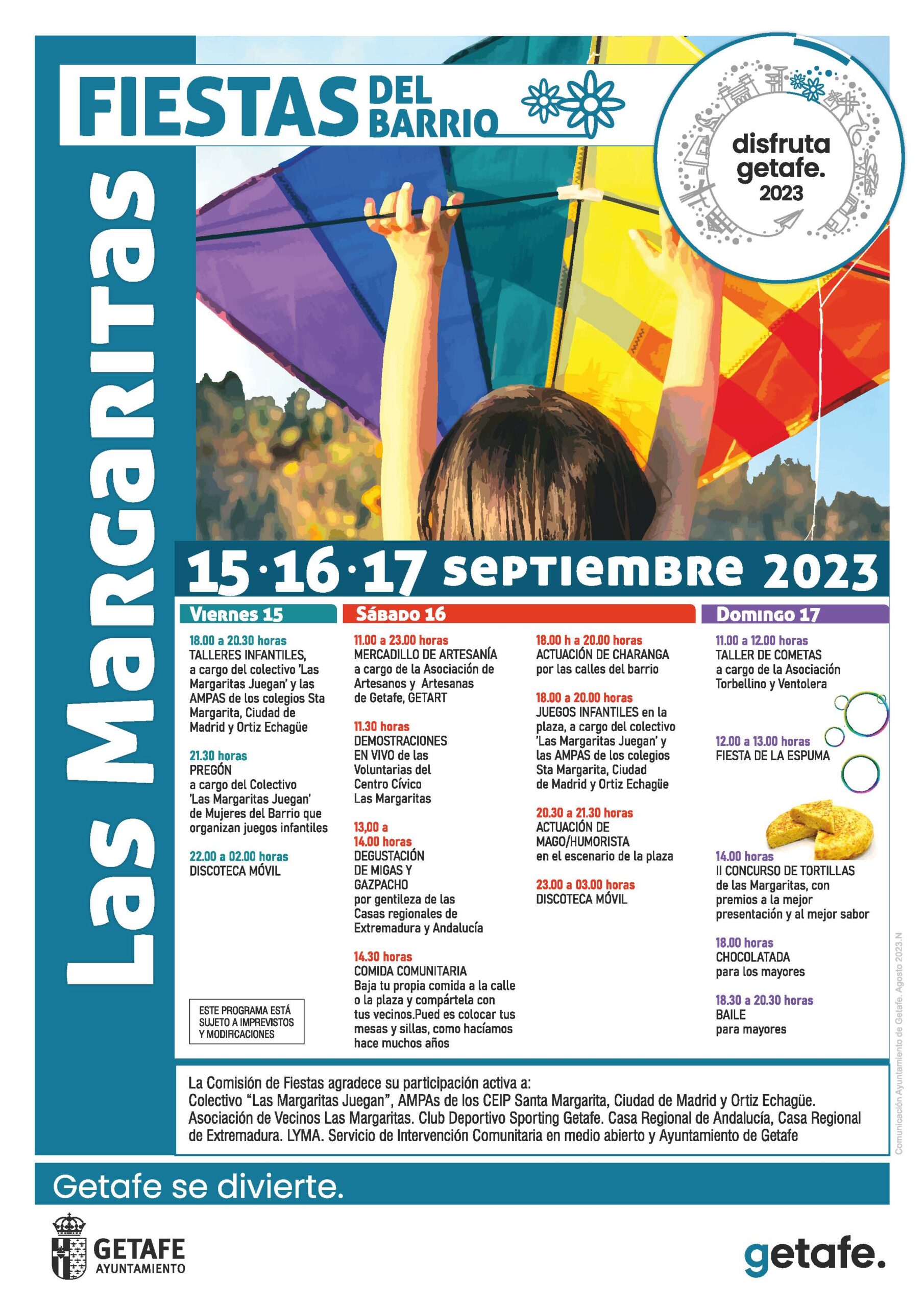 Este fin de semana llegan las Fiestas de Las Margaritas 2023