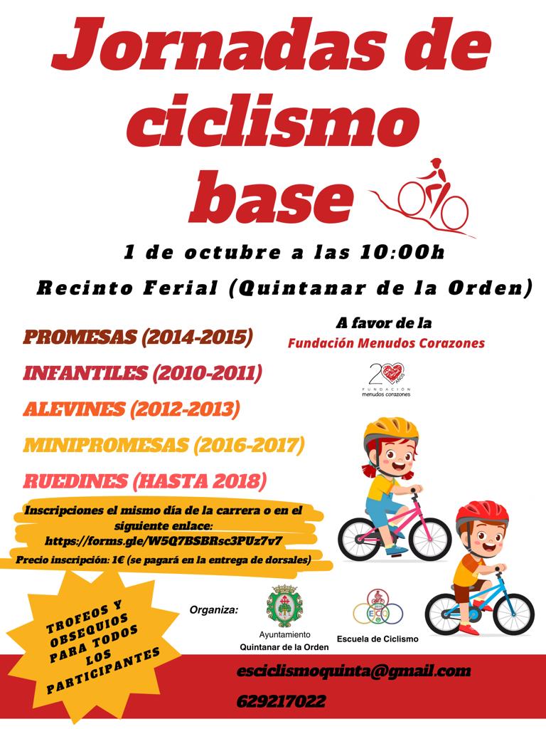 Jornadas de ciclismo base a favor de Menudos Corazones