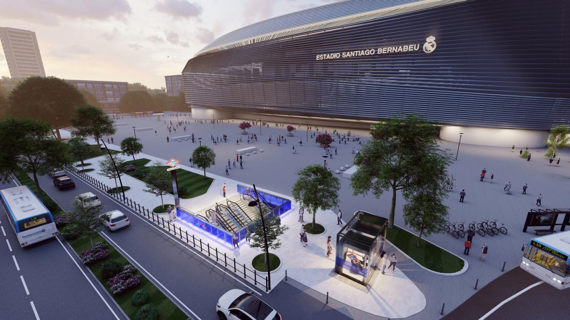 La Comunidad de Madrid modernizará la estación de Metro Santiago Bernabéu con un diseño inspirado en el Real Madrid