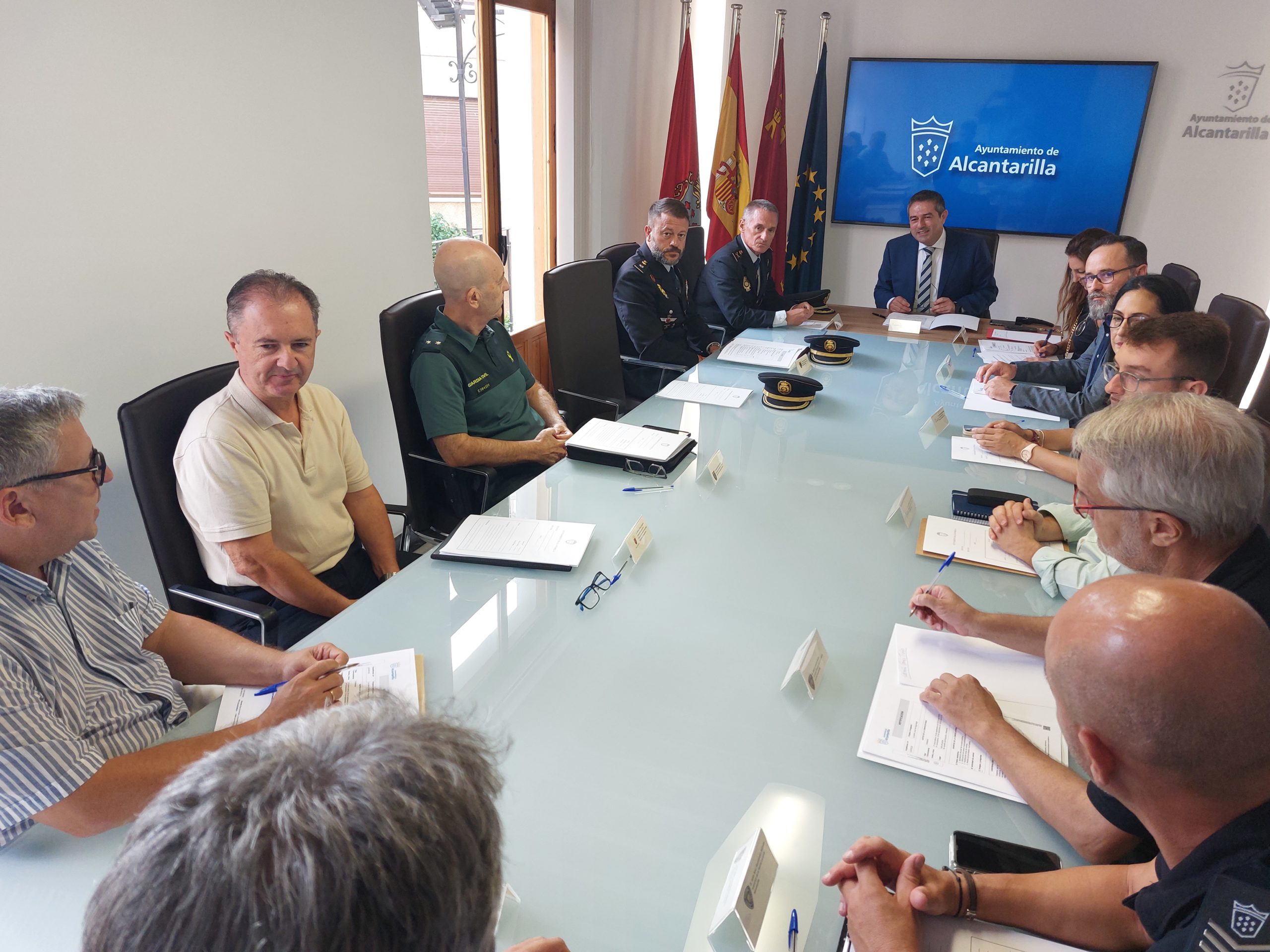 La Junta Local de Seguridad analiza la planificación anual de eventos y actos públicos en Alcantarilla