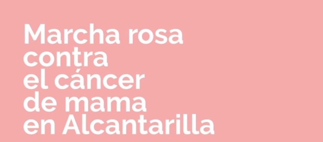 Alcantarilla se suma a la lucha contra el cáncer de mama con la marcha solidaria y el lazo rosa en el Ayuntamiento