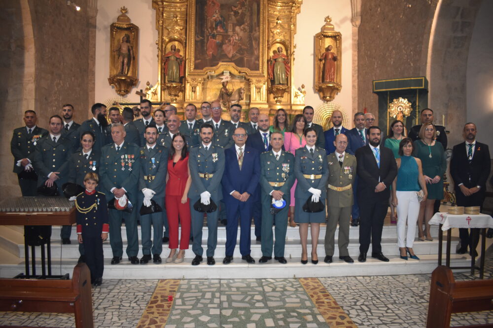 Emotiva misa en honor a la Virgen del Pilar, patrona de la Guardia Civil, en el Día de la Hispanidad