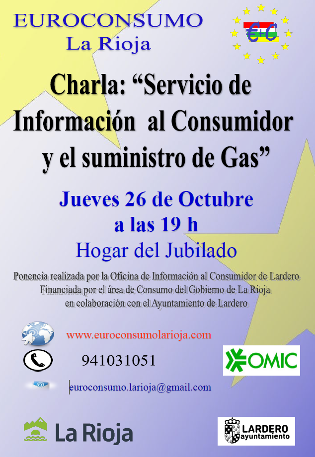 Euroconsumo La Rioja impartirá un charla el jueves 26 de Octubre