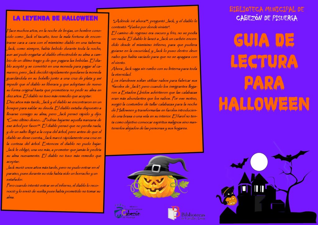 La Biblioteca de Cabezón preparada para Halloween – Cabezón de Pisuerga