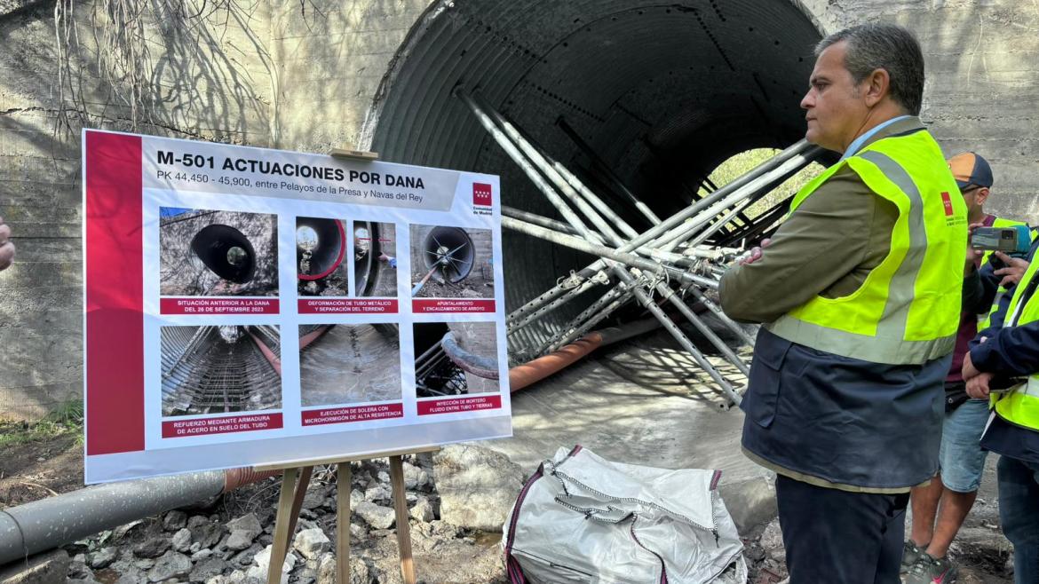 La Comunidad de Madrid reabre este miércoles el tramo de la carretera M-501 dañada por la DANA